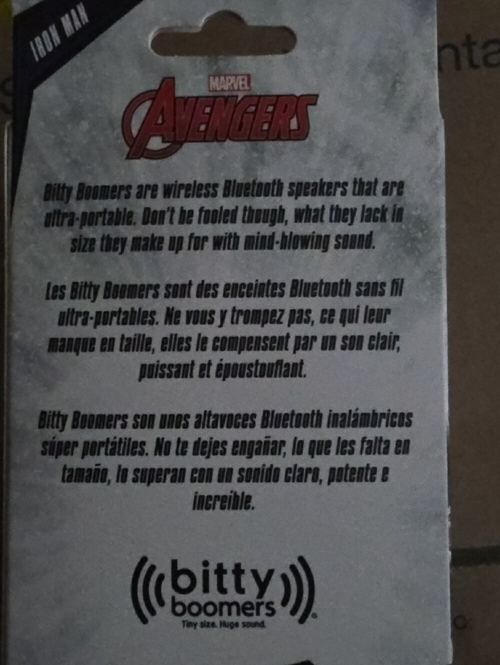 Marvel Avengers Iron Man Bitty Boomers Bluetooth Speaker - Picture 3 of 4